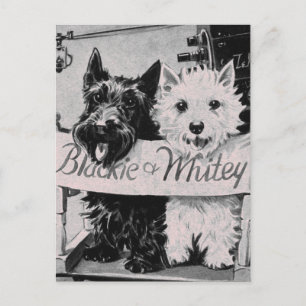 * Carte Postale classique Pretty Poochies Rose *