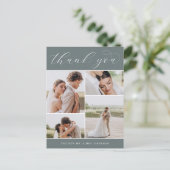 Carte Postale Classique quatre | Merci de Mariage multiphoto (Debout devant)