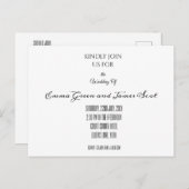 Carte postale classique simple Faire-part de maria (Devant / Derrière)