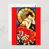 Carte postale classique/Vintage-Alphonse Mucha 59 (Devant / Derrière)