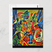 Carte postale - classique/Vintage Art-août Macke 1 (Devant / Derrière)