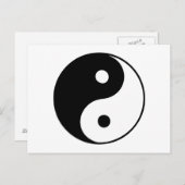 Carte Postale Classique Yin Yang (Devant / Derrière)