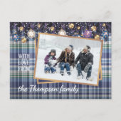 Carte Postale Classiques salutations de saisons d'amour carreau  (Devant)