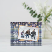 Carte Postale Classiques salutations de saisons d'amour carreau  (Debout devant)