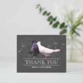 Carte Postale Classy Chalkboard M. et Mme Birds Merci (Debout devant)