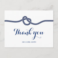 Classy Royal Bleu Attache le noeud Merci