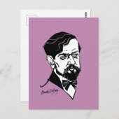 Carte Postale Claude Debussy (Devant / Derrière)