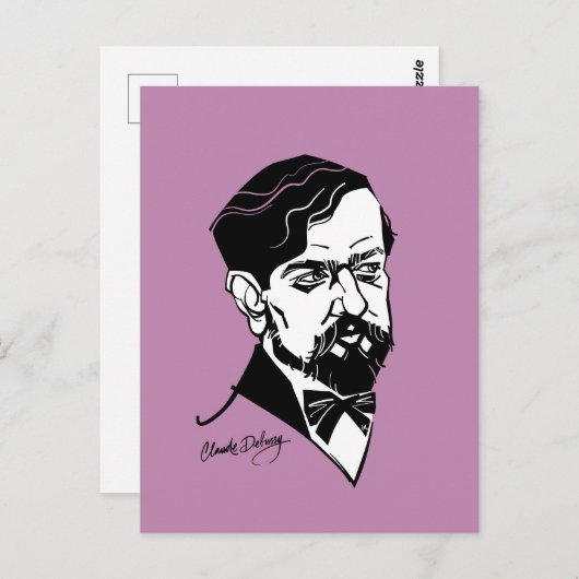 Carte Postale Claude Debussy (Devant / Derrière)
