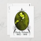 Carte Postale Claude Debussy (Devant / Derrière)