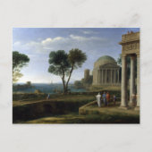 Carte Postale Claude Lorrain Paysage avec Aeneas à Delos (Devant)