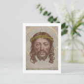 Carte Postale Claude Mellan’s Face of Christ 1649 engraving (Debout devant)