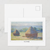 Carte Postale Claude Monet #31 - Beaux-Arts (Devant / Derrière)