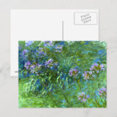 Carte Postale Claude Monet : Agapanthus (Devant / Derrière)