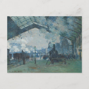 Carte Postale Claude Monet - Arrivée du train de Normandie