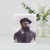 Carte Postale Claude Monet - Autoportrait à Beret 1886 (Debout devant)