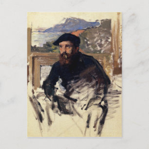 Carte Postale Claude Monet Autoportrait dans son Atelier