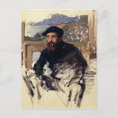 Carte Postale Claude Monet Autoportrait dans son Atelier (Devant)