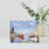 Carte Postale Claude Monet : Bateaux de plaisance à Argenteuil (Debout devant)