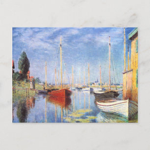 Carte Postale Claude Monet : Bateaux de plaisance à Argenteuil