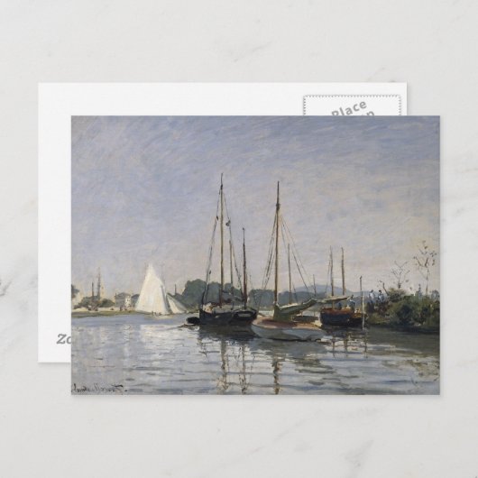 Carte Postale Claude Monet | Bateaux de plaisance, Argenteuil, c (Devant / Derrière)