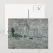 Carte Postale Claude Monet | Bateaux ou Regatta à Argenteuil (Devant / Derrière)