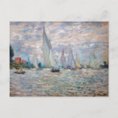 Carte Postale Claude Monet - Bateaux Regatta à Argenteuil (Devant)