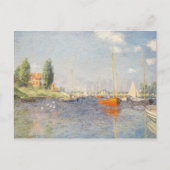 Carte Postale Claude Monet. Bateaux rouges, Argenteuil (Devant)
