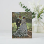 Carte Postale Claude Monet - Bazille et Camille, (Debout devant)