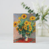 Carte Postale Claude Monet - Bouquet de tournesols (Debout devant)