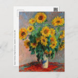 Carte Postale Claude Monet - Bouquet de tournesols<br><div class="desc">Bouquet de tournesols / Bouquet de tournois - Claude Monet,  Huile sur toile,  1881</div>
