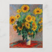 Carte Postale Claude Monet - Bouquet de tournesols (Devant)