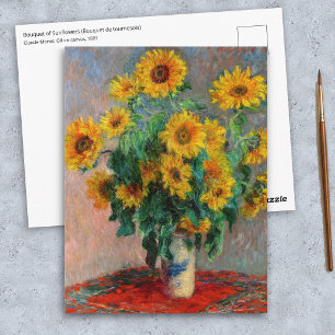 Carte Postale Claude Monet - Bouquet de Tournesols