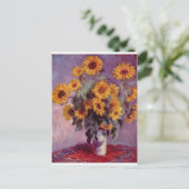 Carte Postale Claude Monet Bouquet de tournesols (Debout devant)