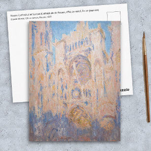Carte Postale Claude Monet - Cathédrale de Rouen au coucher du s