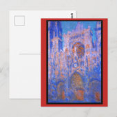 Carte Postale Claude Monet, Cathédrale de Rouen, Symphonie (Devant / Derrière)