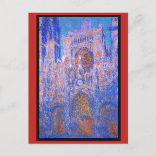 Carte Postale Claude Monet, Cathédrale de Rouen, Symphonie (Devant)