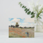 Carte Postale Claude Monet - Champ de coquelicots (Debout devant)