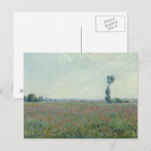 Carte Postale Claude Monet - Champ de pavot (Devant / Derrière)