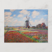 Carte Postale Claude Monet - Champ de Tulipes en Hollande (Devant)