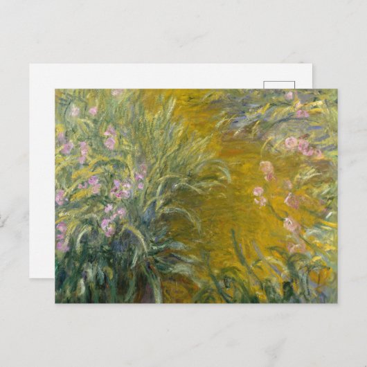 Carte Postale Claude Monet | Chemin à travers les Irises (Devant / Derrière)