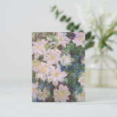 Carte Postale Claude Monet - Clématite blanche (Debout devant)
