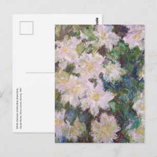 Carte Postale Claude Monet - Clématite blanche