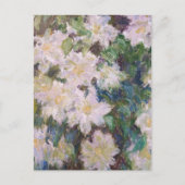 Carte Postale Claude Monet - Clématite blanche (Devant)