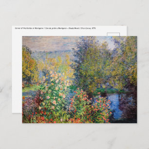 Carte Postale Claude Monet - Coin du jardin à Montgeron