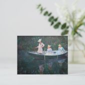 Carte Postale Claude Monet - Dans le bateau norvégien à Giverny (Debout devant)