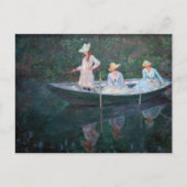 Carte Postale Claude Monet - Dans le bateau norvégien à Giverny (Devant)