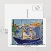 Carte Postale Claude Monet Dans Son Studio (Argenteuil) (Devant / Derrière)