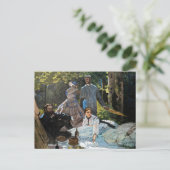 Carte Postale Claude Monet - Déjeuner sur l'herbe, panneau droit (Debout devant)