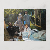 Carte Postale Claude Monet - Déjeuner sur l'herbe, panneau droit (Devant)