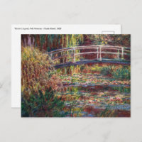 Claude Monet - Eau Lily étang, Harmonie rose